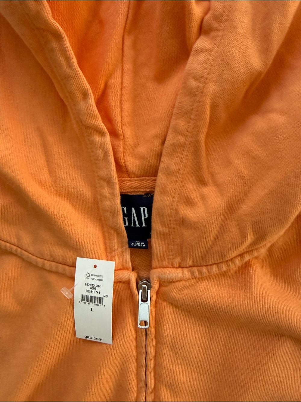 GAP Bright Orange Hooded Zip top with Matching PANTS
